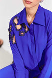 Royal Blue Embellished Co-Ord Set