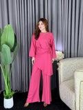 Royal Magenta Wrap Co-Ord Set