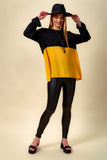 The Ochre & Onyx Color-Block Tunic