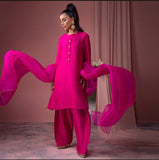Fuchsia Pink 3-Piece Luxe Pret Set