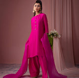 Fuchsia Pink 3-Piece Luxe Pret Set