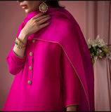 Fuchsia Pink 3-Piece Luxe Pret Set