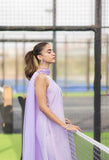 Lavender Embellished Flowing Dress