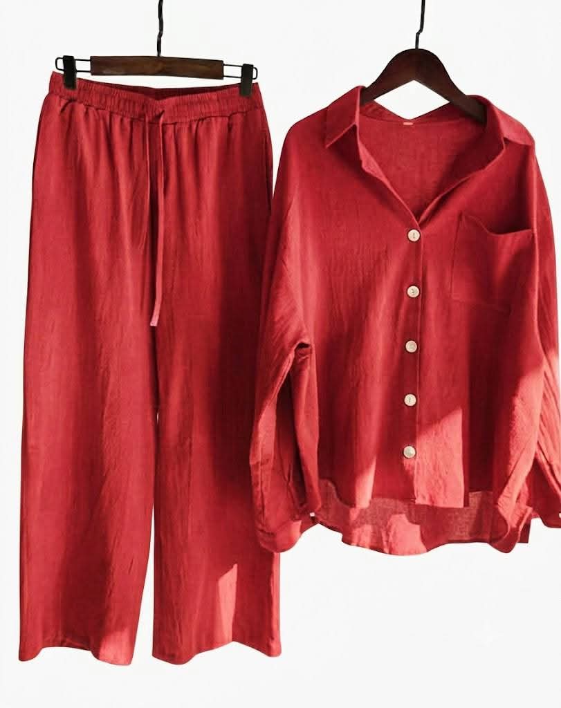 Casual Linen Co-Ord Set
