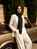 Solène Silk Hijab - Black