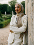Solène Silk Hijab - Champagne
