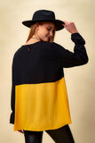 The Ochre & Onyx Color-Block Tunic
